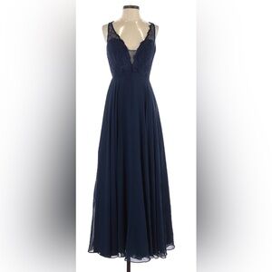 Hayley Paige Occasions Blue Size 4 Dress